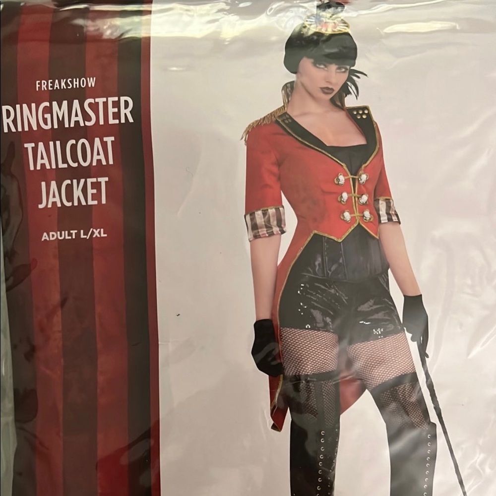RINGMASTER JACKET W/ TOP HAT ACCESSORY COSTUME